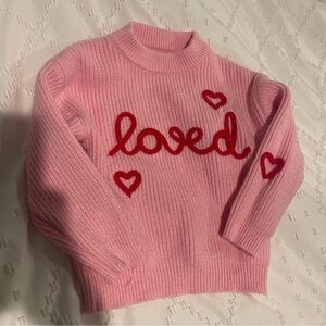 3T Knit “loved” Sweater